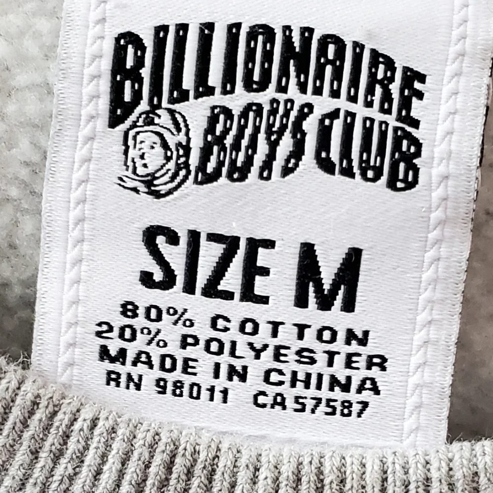 Rare Billionaire Boys Club Gray Crewneck Sweetshirt with Green Logo. Sz M